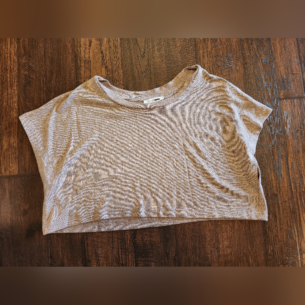 Fashion Nova Pink/gray crop tank xl